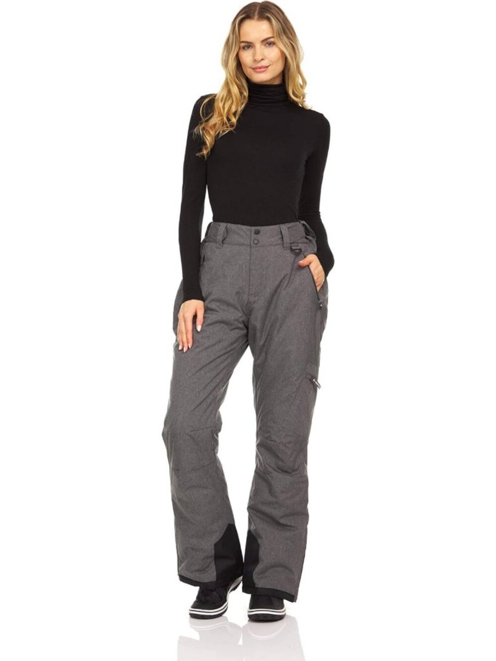 Water-Resistant Women's Insulated Snow Ski Pants for Winter Hiking